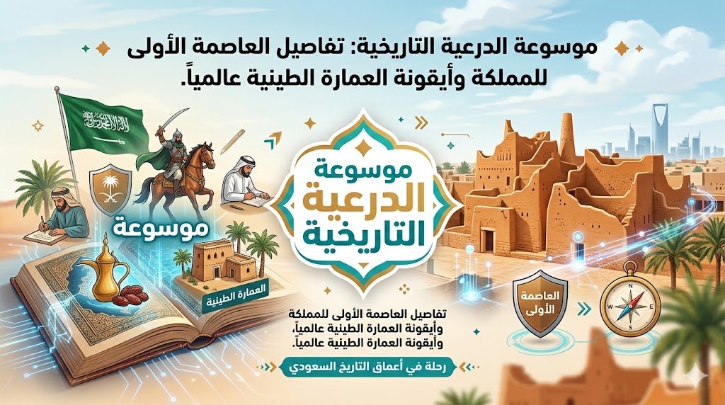موسوعة الدرعية التاريخية: تفاصيل العاصمة الأولى للمملكة وأيقونة العمارة الطينية عالمياً.