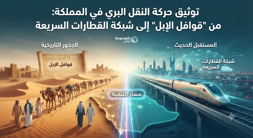 توثيق حركة النقل البري في المملكة: من “قوافل الإبل” إلى شبكة القطارات السريعة
