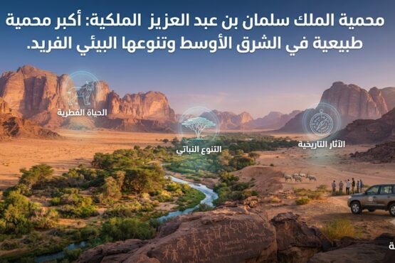محمية الملك سلمان بن عبد العزيز الملكية: أكبر محمية طبيعية في الشرق الأوسط وتنوعها البيئي الفريد