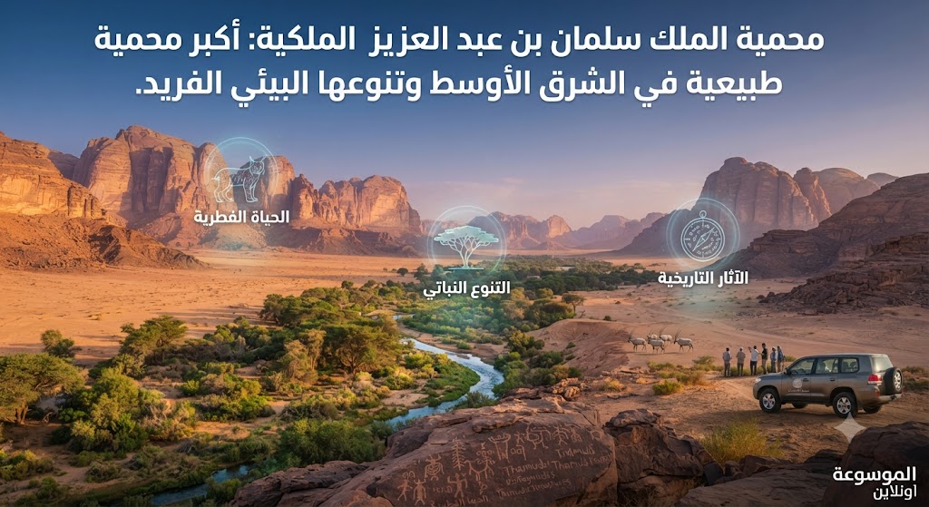محمية الملك سلمان بن عبد العزيز الملكية: أكبر محمية طبيعية في الشرق الأوسط وتنوعها البيئي الفريد